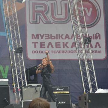 Performance in big show of RU TV channel in honor of Moscow Day, Luzhniki Stadium