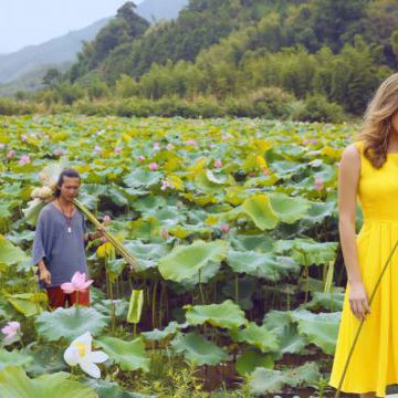 Filming of 2 music videos in China (Wuyi, Fujian province) for «寻茶到⻩村» и «月是故乡明» songs. 